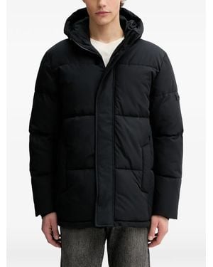 Hollister Hooded Puffer Coat - Black