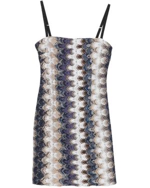 Missoni Chevron Mini Dress - Natural