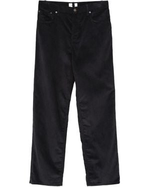 Haikure Corduroy Button-Fastening Trousers - Black