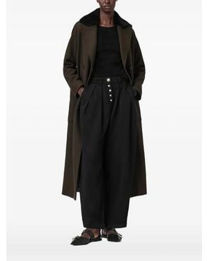 AllSaints Abrigo Millie Con Doble Botonadura - Negro