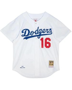 Mitchell & Ness X Mlb 1997 Los Angeles Dodgers Hideo Nomo Home Jersey Shirt - White