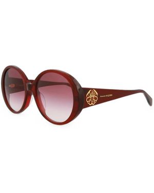 McQueen Round-Frame Sunglasses - Pink