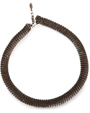 Brunello Cucinelli Monili Bead Necklace - Metallic