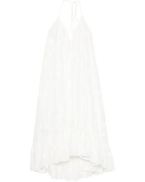 Zimmermann Solstice Polka-Dot Midi Dress - White