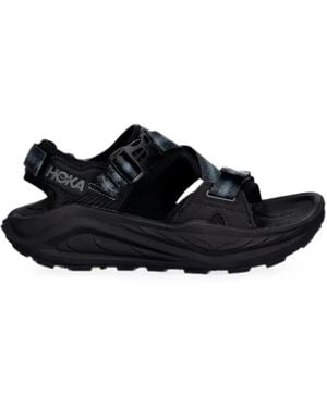Hoka One One Infini Hike Tc Buckle-Fastening Touch-Strap Sandals - Black