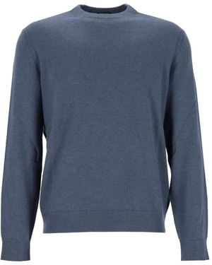 ZEGNA Crew-Neck Cashmere Sweater - Blue