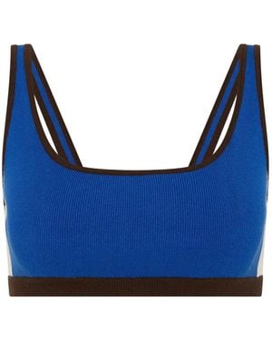 The Upside Montage Rory Scoop-Neck Sports Bra - Blue