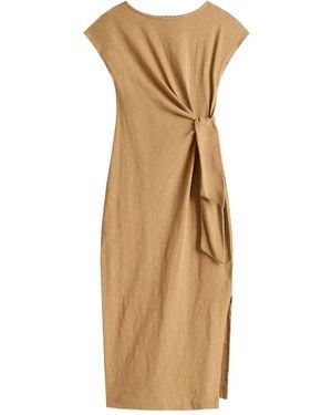 Tommy Hilfiger Cotton Midi Dress - Natural