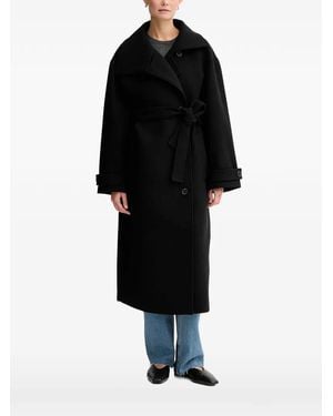 Marc O' Polo Mantel mit Bindegürtel - Schwarz