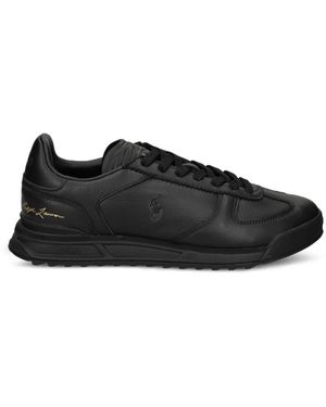 Polo Ralph Lauren Sneakers Mit Logo-Prägung - Schwarz