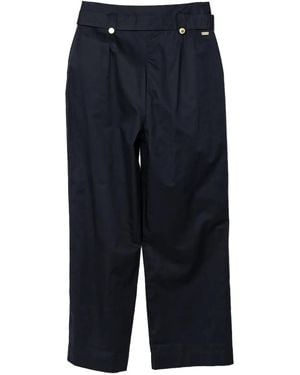 Barbour Pantalones Elsie con cinturón - Azul