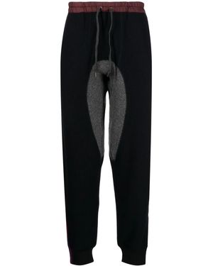 Kolor Drawstring-Waistband Knitted Trousers - Black