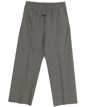 Fear Of God Pantalon Ample À Lien De Resserrage - Grey