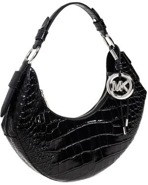 MICHAEL Michael Kors Medium Koa Logo-Charm Shoulder Bag - Black