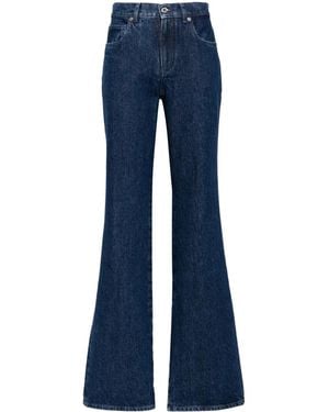 Off-White c/o Virgil Abloh Mid-Rise Flared Jeans - Blue