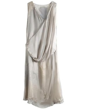 YANGKEHAN Robe Longue À Design Sans Manches - White