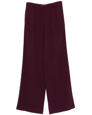 Ermanno Scervino Drawstring-Waist Palazzo Trousers - Purple