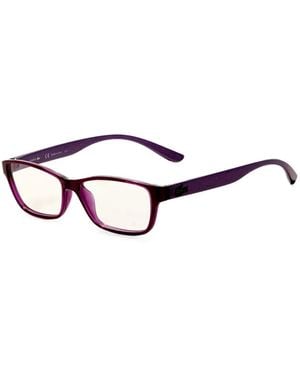 Lacoste Brille Mit Eckigem Gestell - Weiß