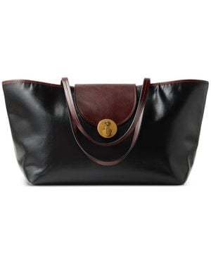 Versace Tone Hardware Tote Bag - Black
