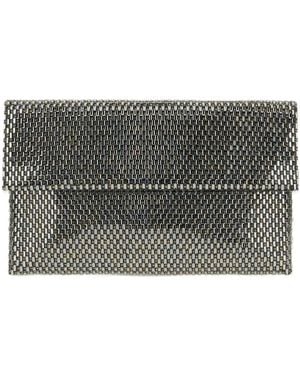 Twentyfourhaitch Heliens Bead-Embellished Shoulder Bag - Grey