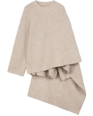 Ports 1961 アシンメトリー ラップセーター - ナチュラル