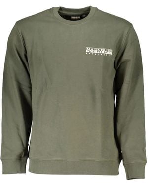 Napapijri Geographic Logo-Print Sweatshirt - Green