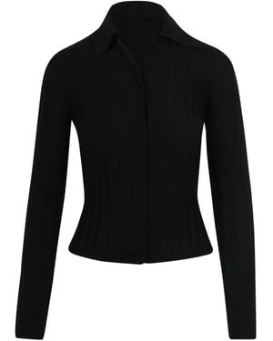 Plan C Ribbed Knitwear - Black