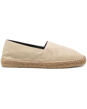 Saint Laurent ロゴ エスパドリーユ - ナチュラル