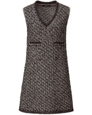Fabiana Filippi V-Neck Sleeveless Dress - Grey