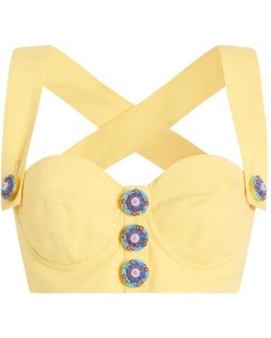Dolce & Gabbana Cotton Top - Yellow