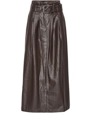 ROTATE BIRGER CHRISTENSEN ベルテッド スカート - ブラウン