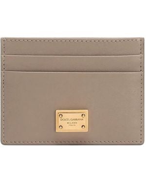 Dolce & Gabbana Logo-Plaque Cardholder - Grey