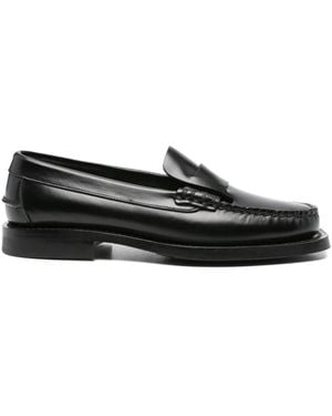 Hereu Leather Penny Loafers - Black