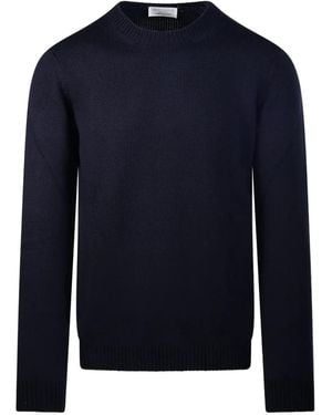 Roberto Collina Ribbed-Trim Jumper - Blue