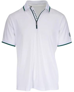 Bogner Polo con media cremallera - Blanco