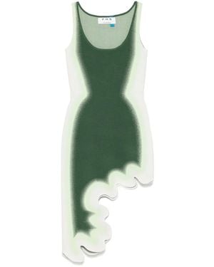 Ph5 Aster Reversible Wavy Asymmetric Dress - Green