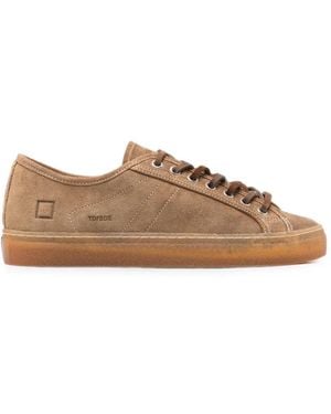 Date Tender Suede Low-Top Trainers - Brown
