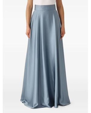 GIADA CURTI Jupe Longue À Taille Haute - Bleu