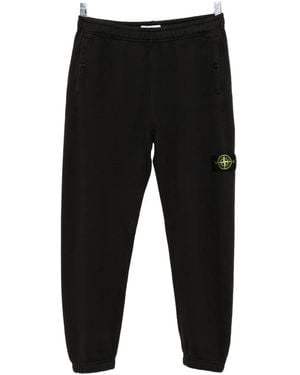 Stone Island Cotton Track Pants - Black