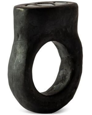 Parts Of 4 Roman Diamond-Embellished Ring - Black