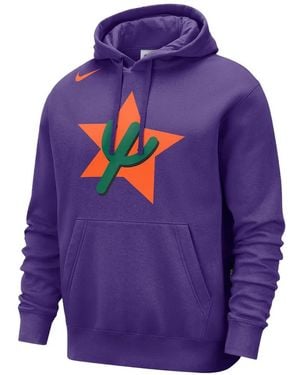 Nike Nba Phoenix Suns Club City Edition Fleece Hoodie - Purple