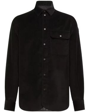 Moncler Corduroy Chest-Pocket Shirt - Black