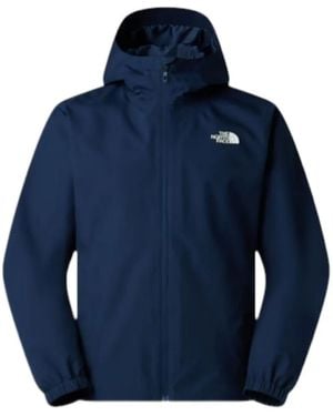 The North Face Logo-Print Hooded Jacket - Blue