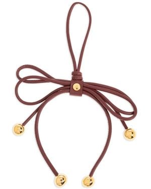 Furla Poppy Bow-Detail Keychain - Red