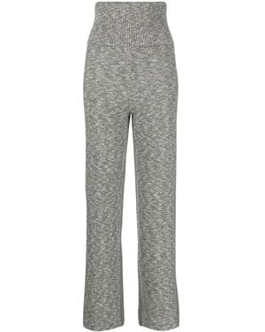 Off-White c/o Virgil Abloh Diag-Print Knitted Pants - Gray