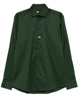 KARL LAGERFELD Logo-Print Shirt - Green