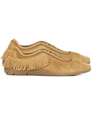 Ash Marie Slip-On Trainers - Natural