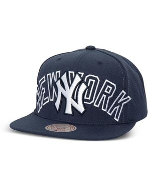 Mitchell & Ness X New York Yankees Frontal Snapback Cap - Blue