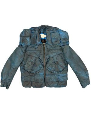 Feng Chen Wang Multi-Pocket Military Jacket - Blue