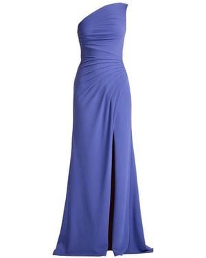 Tadashi Shoji One-Shoulder Slit Dress - Blue